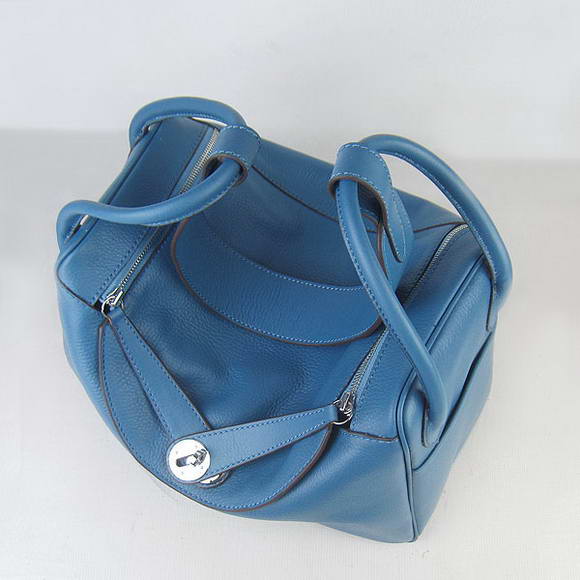 High Quality Replica Hermes Lindy 26CM Shoulder Bag Blue - Click Image to Close